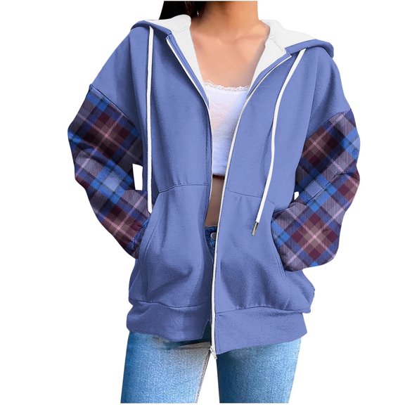 yillto Womens Zip up Hoodies Oversized Sweatshirts Fall Fashion Outfits Casual Jackets Winter Clothes