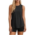 thumbnail image 1 of yillto Workout Tops for Women Sleeveless Athletic Tank Sun Protection Tops Running Tanks Loose Gym Yoga Shirt, 1 of 7