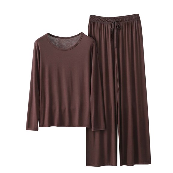 yilltoWomens Lounge Sets Long Sleeve Shirts Top and Sleepwear Pants 2 Piece Soft Pajamas Outfits