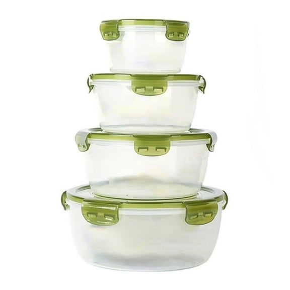 yilyih 4Pieces Extra Large Freezer Containers with Lids Refrigerator Food Storage Container- Bpa-Free Plastic Storage Containers for Preserving Food,Meat,Fruit - Airtight Leak-Proof for Kitchen
