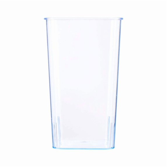 yilyih Acrylic Flower Vase,Clear Square Tapered Table Flowers Vase Decorative Centerpiece for Home Kitchen Wedding Decorations,Unbreakable Plastic Vase for Flowers,Cube Shape