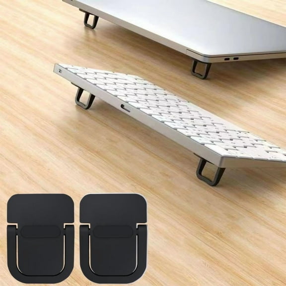 yilyih Keyboard Riser,Portable Keyboard Riser,Mini Invisible Laptop Stand for Desk Computer Keyboard Macbook Notebook Stand Riser Aluminum