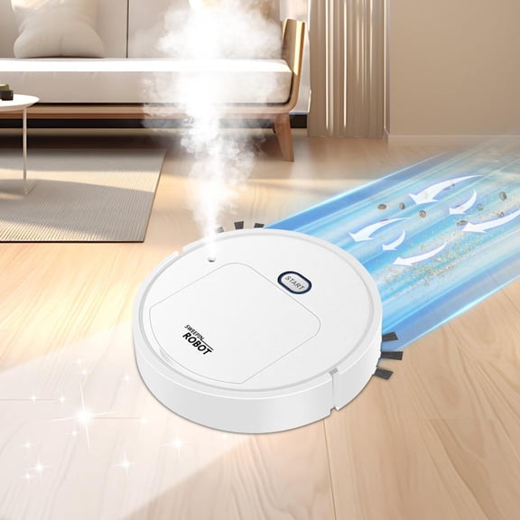 yilyih Mini Vacuum Cleaner,Intelligent Sweeping Robot,Ultra Slim Quiet,Super-Strong Suction,Cleans Hard Floors To Medium-Pile Carpets,Integral Memory Multiple Cleaning Modes Vacuum Best for Pet Hairs