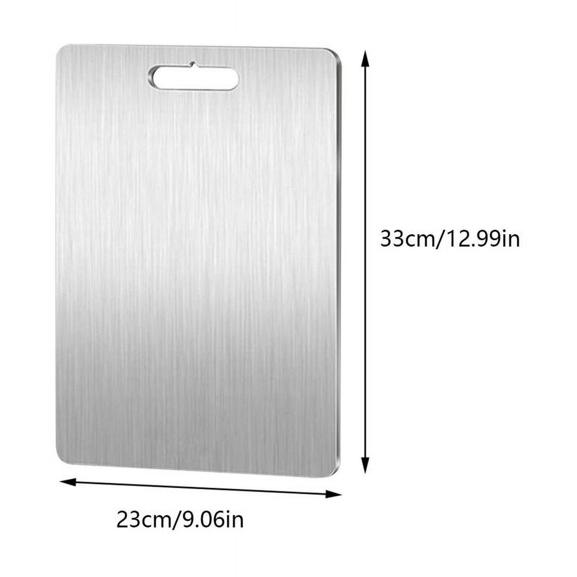 yilyih New Titanium Cutting Boards,Upgraded 100% Pure Titanium Cutting Boards for Kitchen,Double-Sided Food Grade Cutting Board,Chopping Boards Cutting Mat for Meat Fruit & Vegetable