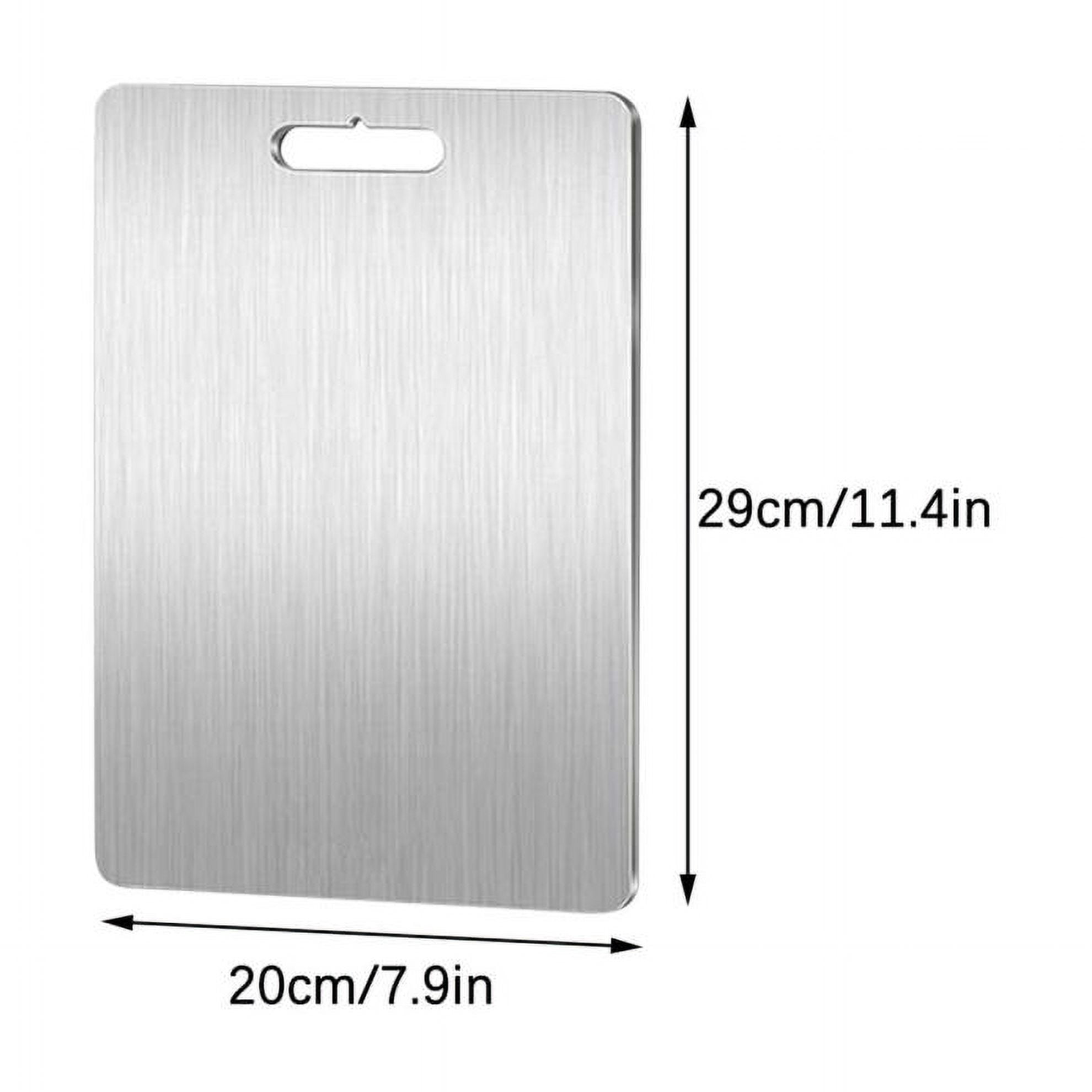 yilyih New Titanium Cutting Boards,Upgraded 100% Pure Titanium Cutting Boards for Kitchen,Double-Sided Food Grade Cutting Board,Chopping Boards Cutting Mat for Meat Fruit & Vegetable