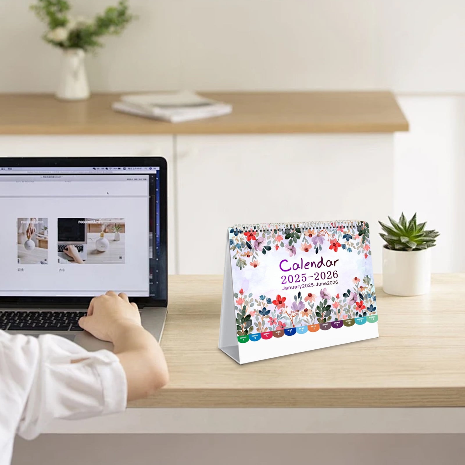 yilyih Small Desks for Small Spaces 2025 Sketchy Desk Calendar Calendar ...