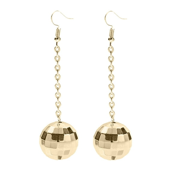yinguo sliver gold disco ball earrings for women vintage earrings women's accessories