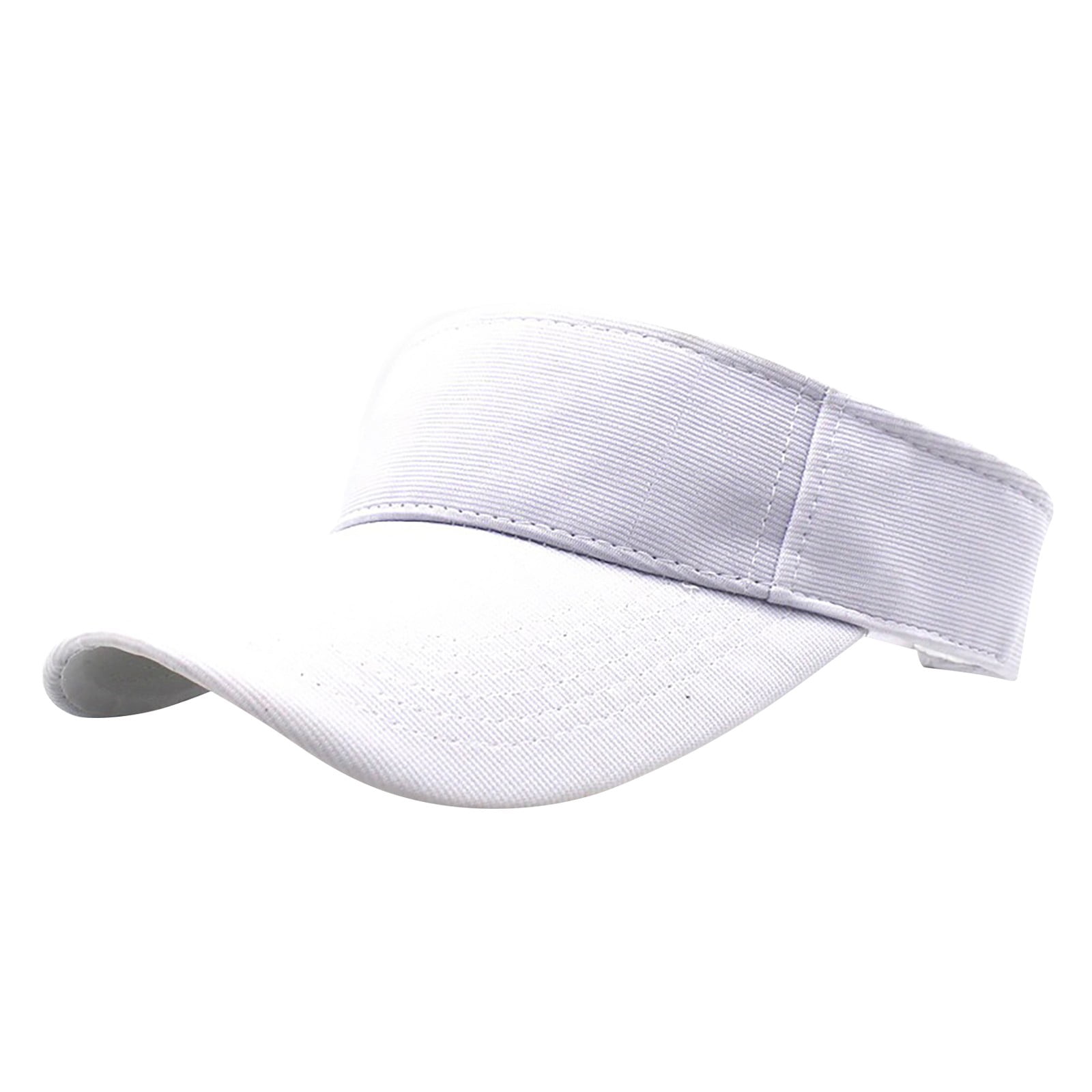 Pgeraug Visors Solid Cap Mesh Quick Drying Adjustable Breathable Sport  Outdoor Sun Protection Adjustable Sun Hats for Women White 