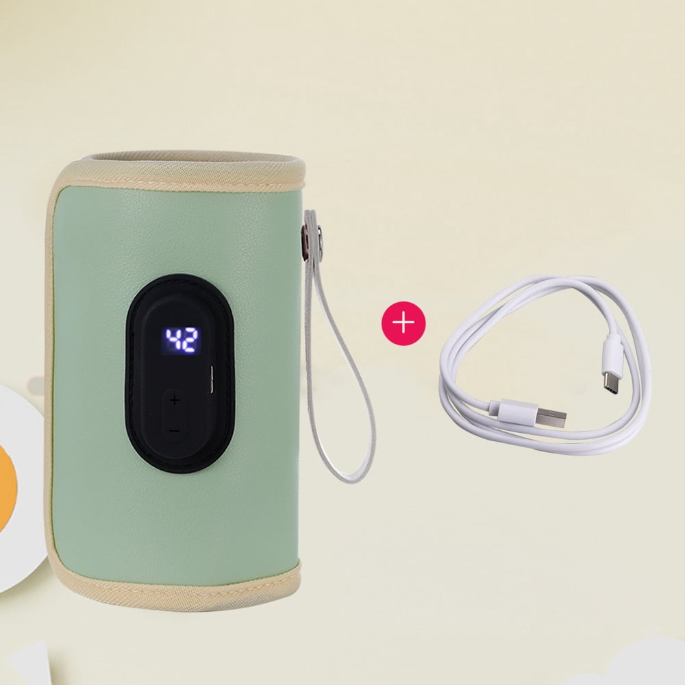 Yl-YANG 1Pcs USB Baby Bottle Warmer 21 Gears Temperature Adjustable Bottle Warmer, Insulated Milk Bottle Bag Portable Breastmilk Warmer Bag