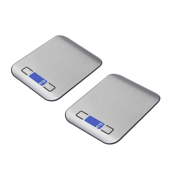 yl-YANG 2 Pcs Digital Food Scale with Rechargeable,Cooking Scale with Zero Tare Option, Kitchen Scale Weighs up to 11 Pounds, Measures in KG, G, LB, OZ, and ML Not including battery)