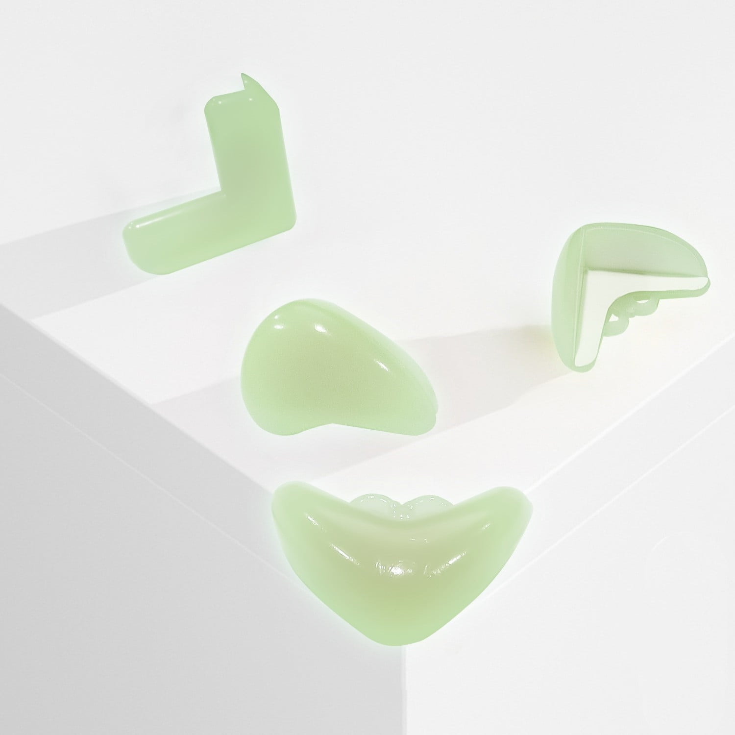 Yl-YANG Furniture Glass Table Desk Cupboard Corner Guards Clear Cushion Cover Protector Bumper 30pcs noctilucent