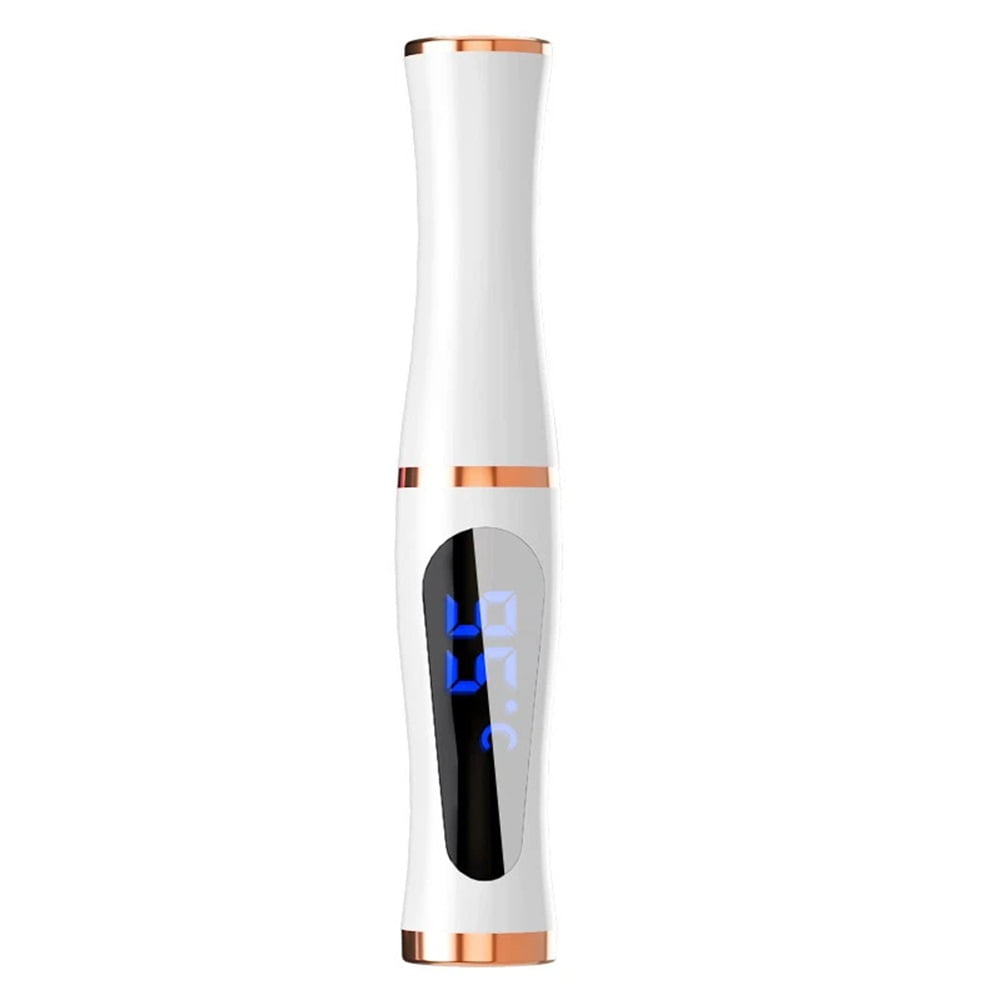 Yl-YANG Heated Eyelash Curler – USB Rechargeable Electric Eyelash Curler, LED Display, Anti-Burn, 24H Long-Lasting Curl, Perfect Gift for Women (White)