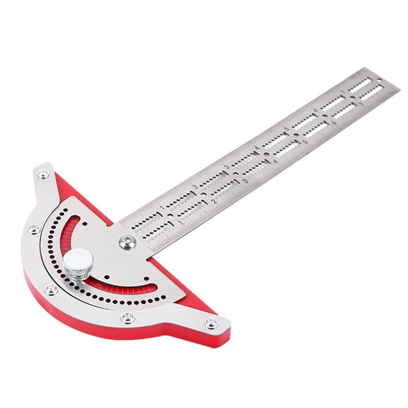 Yl-YANG Protractor Angle Finder, 10 inch Woodworking Edge Ruler 0-70Adjustable Multi-Function Angle Measure Tool Stainless Steel Carpenter Square,