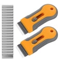 thumbnail image 1 of yl-YANG Razor Blade Scraper, 4 Pcs Plastic Retractable Razor Scraper with 80 Pcs Steel Scraper Blades for Glass Cooktop Windows, 1 of 5