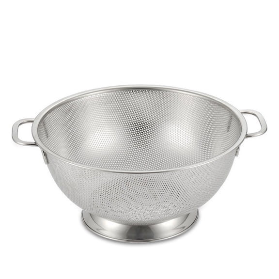 Yl-YANG Stainless Steel Colander, Easy Grip Micro-Perforated Colander, Strainer with Riveted and Heat Resistant Handles, BPA Free. Great for Pasta, Noodles, Vegetables and Fruits