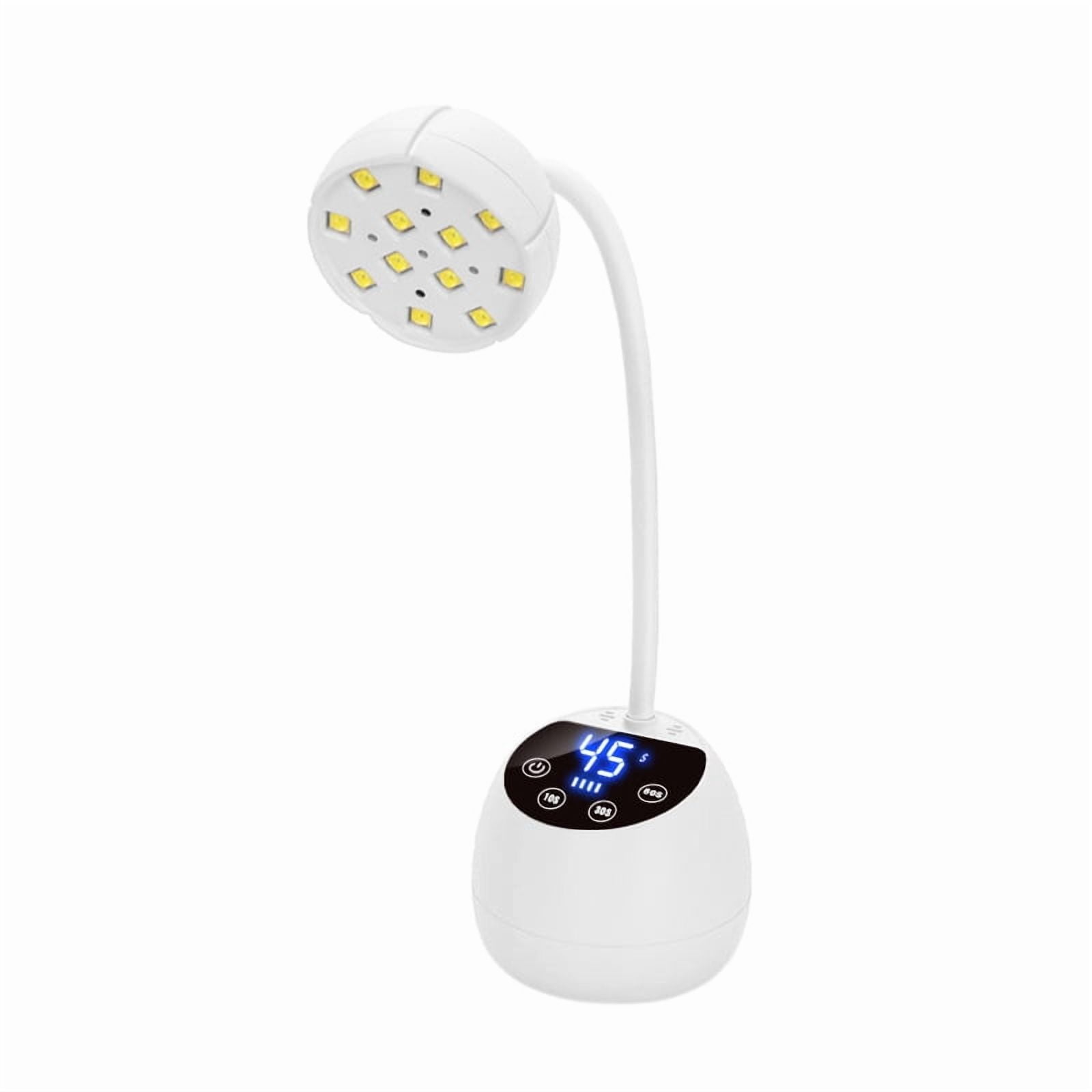 Yl-YANG UV Nail Lamp for Gel Nails, UV Nail Light Gooseneck Rechargeable with 3 Time Setting & Smart Auto Sensor for Nail Salon Home Use Lamp