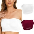 thumbnail image 1 of ylioge 2 Pack Strapless Bras for Women S-6XL Plus Size No Underwire Push Up Bralettes Breathable Hollow Out Comfort Underwear Bra, 1 of 8