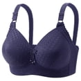 thumbnail image 1 of ylioge 2X-5X Womens Plus Size Bras No Underwire Push Up Bralettes Ladies Casual Solid Color Breathable Lightweight Support Loungewear Underwear Bra, 1 of 8