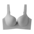 thumbnail image 1 of ylioge Bras for Women Plus Size M-5X Lightweight Wireless Push Up Bralettes Ladies Casual Solid Color Breathable No Show Support Underwear Bra, 1 of 2