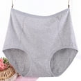 thumbnail image 1 of ylioge Cotton-Underwear Panties for Women Plus Size XL-6X High Waisted Briefs Ladies Casual Solid Stretchy Full Coverage Leakproof Brief, 1 of 3