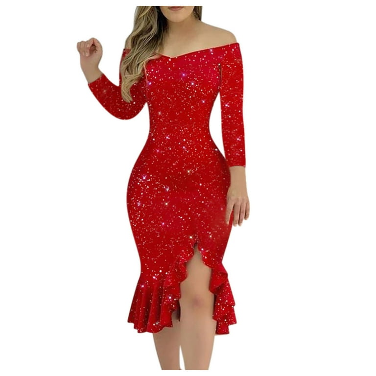Slimming evening wear deals