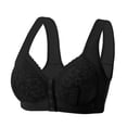 thumbnail image 1 of ylioge Front Closure Bras for Women Plus Size S-5X No Underwire Bralettes Push Up Solid Color Lightweight Breathable Support Underwear Bra, 1 of 2