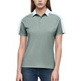 thumbnail image 1 of ylioge Golf Shirts for Women Plus Size S-4X Short Sleeve Button Collared Tees Tops Womens Casual Color Block Pullover Slim Athletic Workout T-Shirts, 1 of 6