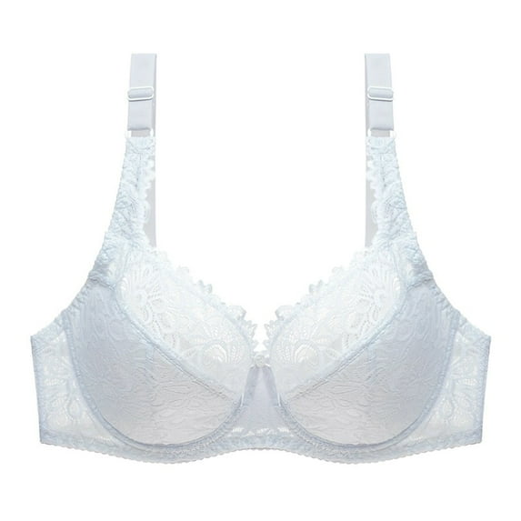 ylioge Lace Bras for Women with Underwire Plus Size S-6X Push Up Bralettes Ladies Trendy Solid Color Breathable Support Lifting Underwear Bra