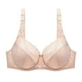 thumbnail image 1 of ylioge Lace Bras for Women with Underwire Plus Size S-6X Push Up Bralettes Ladies Trendy Solid Color Breathable Support Lifting Underwear Bra, 1 of 2