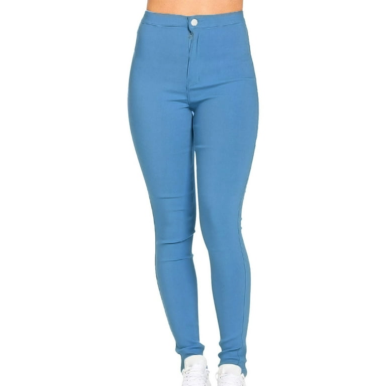 ylioge Ladies Full Length Comfy Trousers Tummy Control Normal Waist Skinny  Fit Sports Pants Pockets Close Leg Solid Color Autumn Leggings Pantalones 