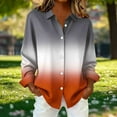 thumbnail image 1 of ylioge Long Sleeve Shirts for Women Plus Size S-5X Button-Down Blouses Tops Womens Trendy Gradient Printed Loose Lapel Going-Out Beach Tshirts Shirt, 1 of 6