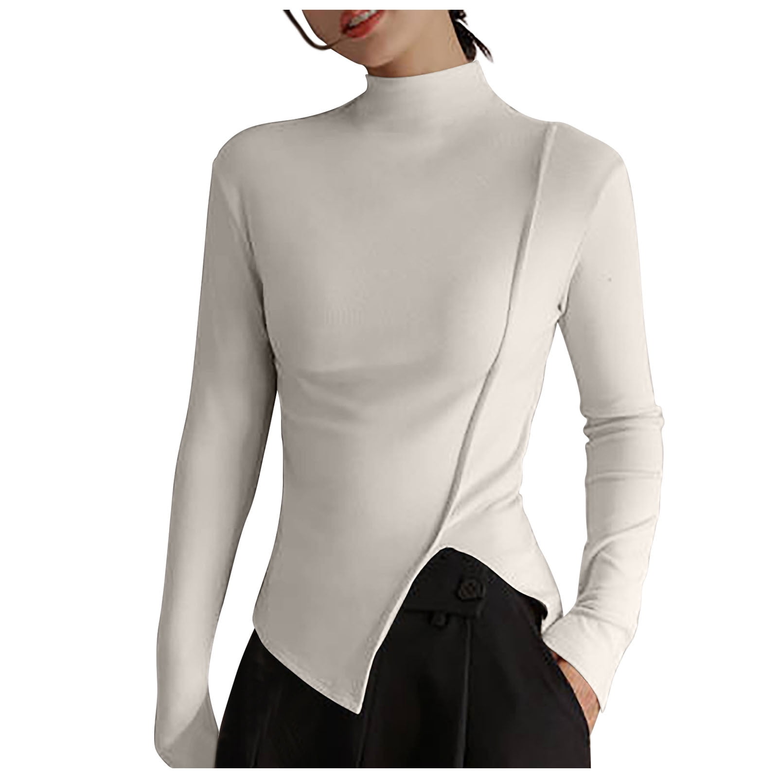 Men's Thermal Long Sleeve Undershirt - Stretch Cotton Blend, Warm Ski Base Layer 10 thumbnail image