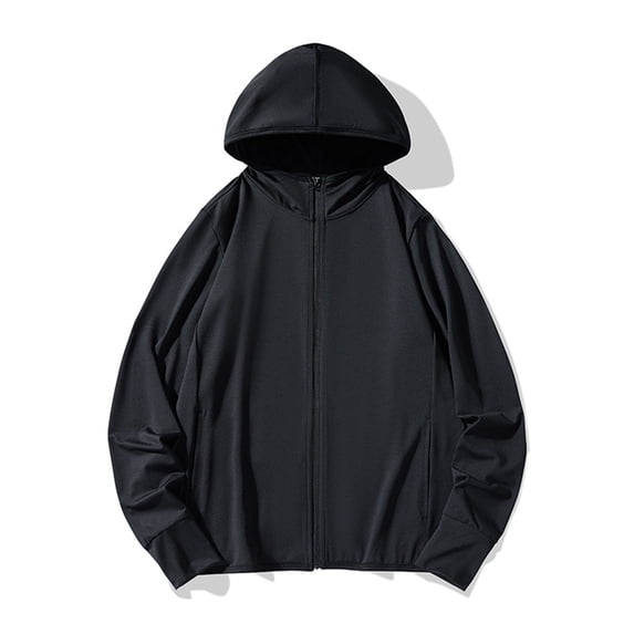 ylioge M-4X Plus Size Sun Protection Shirts for Women Long Sleeve Zip Up Jackets Womens Casual Solid Color Breathable Athletic Workout Hoodies Tops