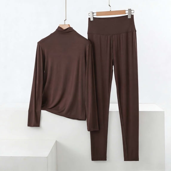 ylioge M-5X Plus Size Pajama Sets for Women 2 Piece Soft-Modal Loungewear Outfits Womens Casual Solid Color Long Sleeve Tops and Pants Homewear Pajamas