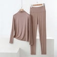 thumbnail image 1 of ylioge M-5X Plus Size Pajama Sets for Women 2 Piece Soft-Modal Loungewear Outfits Womens Casual Solid Color Long Sleeve Tops and Pants Homewear Pajamas, 1 of 5