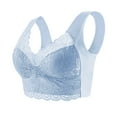thumbnail image 1 of ylioge M-5X Plus Size Sports Bras for Women No Underwire Push Up Bralettes High-Impact Solid Pullover Back-Smoothing Sleeping Underwear Bra, 1 of 2