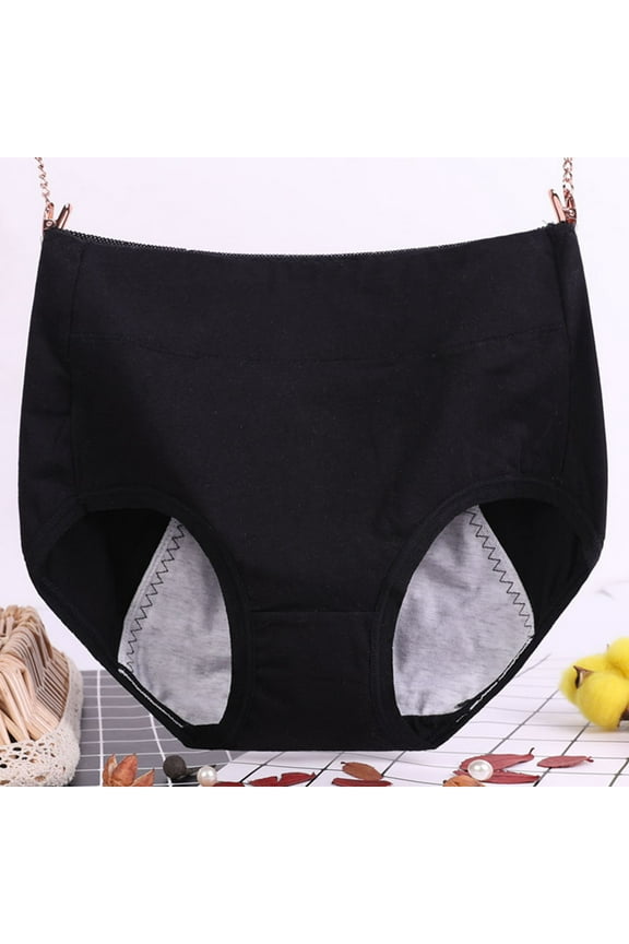 Period Underwear for Women Plus Size XS-6X Leakproof Menstrual Reusable Panties High Waisted Stretchy Breathable Full Coverage Briefs