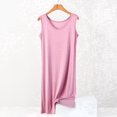 thumbnail image 1 of ylioge Plus Size Nightgowns for Women XL-5X Summer Sleeveless Sleepshirts Ladies Lightweight Solid V Neck Pullover Pajama Dresses, 1 of 6