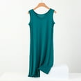 thumbnail image 1 of ylioge Plus Size Nightgowns for Women XL-5X Summer Sleeveless Sleepshirts Ladies Lightweight Solid V Neck Pullover Pajama Dresses, 1 of 6