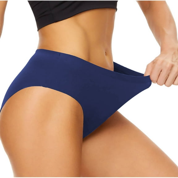 ylioge Plus Size Period Underwear for Women XS-4X Reusable Leakproof Menstrual Panties Low Rise Stretchy High-Cut Bikini Hipster Briefs