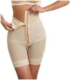 thumbnail image 1 of ylioge Plus Size Shapewear for Women, Womens High Waisted Shorts Shapewear Waistband Hip Lift Safety Shapewaer Thigh Slimming Solid Color Seamless Underwear Bodysuits Spring, 1 of 6