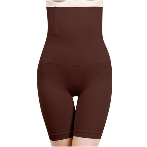 ylioge Plus Size Shapewear for Women, Womens High Waisted Shorts Shapewear Waistband Hip Lift Safety Shapewaer Thigh Slimming Solid Color Seamless Underwear Bodysuits Spring