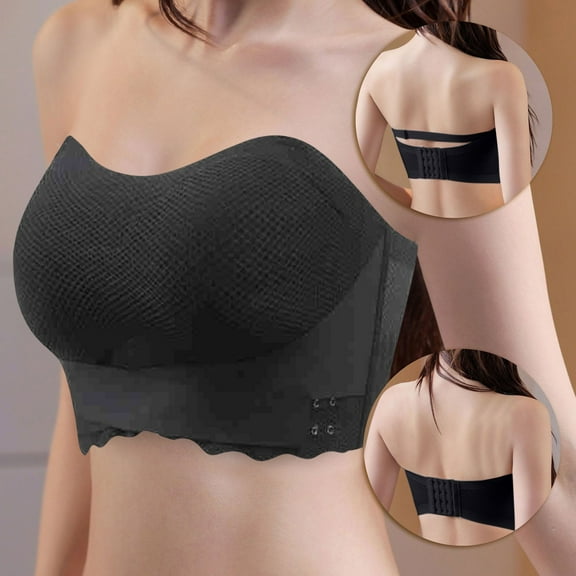 ylioge Plus Size Sports Bras for Women 2025 M-6X Ladies No Underwire Push Up Removeable Strap High-Impact Seamless-Underwear Bra
