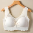 thumbnail image 1 of ylioge Plus Size Sports Bras for Women L-4X No Underwire Push Up Bralettes Solid Breathable Pullover Back-Smoothing Support Underwear Bra, 1 of 6