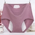 thumbnail image 1 of ylioge Plus Size Womens Period Underwear XS-6X High Waisted Leakproof Panties Stretchy Breathable Full Coverage Reusable Menstrual Briefs, 1 of 6