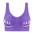 thumbnail image 1 of ylioge S-4X Plus Size Sports Bras for Women Rhinestones Wirefree Tshirt Bralettes Pullover Push Up Breathable Support Athletic Workout Underwear Bra, 1 of 5