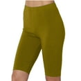 thumbnail image 1 of ylioge S-4X Plus Size Yoga Shorts for Women Stretchy Slim Elastic High Waisted Casual Solid Color Breathable Athletic Workout Running Biker Short, 1 of 4