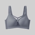 thumbnail image 1 of ylioge S-5X Plus Size Bras for Women No Underwire Push Up Bralettes Womens Casual Solid Color Hollow-Out Breathable Support Lifting Underwear Bra, 1 of 5