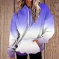 thumbnail image 1 of ylioge S-5X Womens Plus Size Hoodies with Front Pocket Fleece Lined Sweatshirts Long Sleeve Pullover Trendy Gradient Printed Thermal Warm Hoodie Tops, 1 of 7