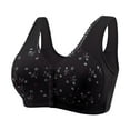 thumbnail image 1 of ylioge S-6X Plus Size Bras for Women No Underwire Front Closure Bralettes Ladies Casual Push Up Soft-Cotton Full-Coverage Underwear Bra, 1 of 2